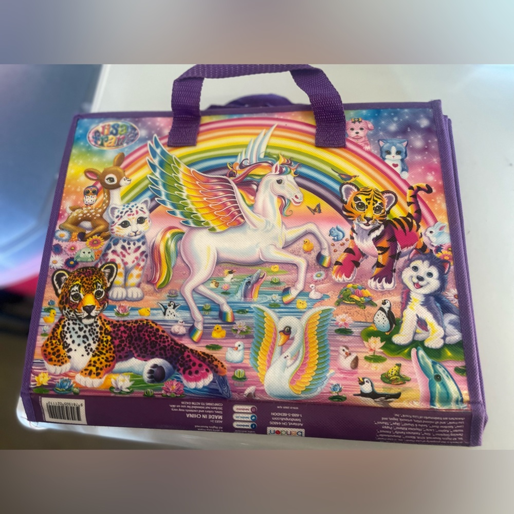 Lisa Frank Tri Fold Art Case Bundle